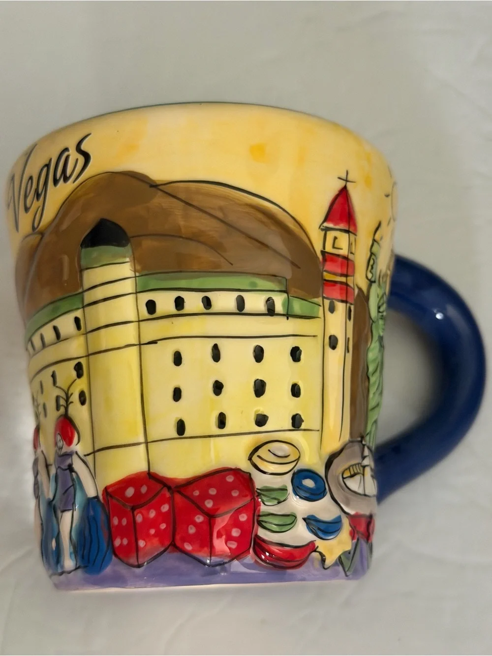 Las Vegas Hand Painted Coffee Tea  Mag